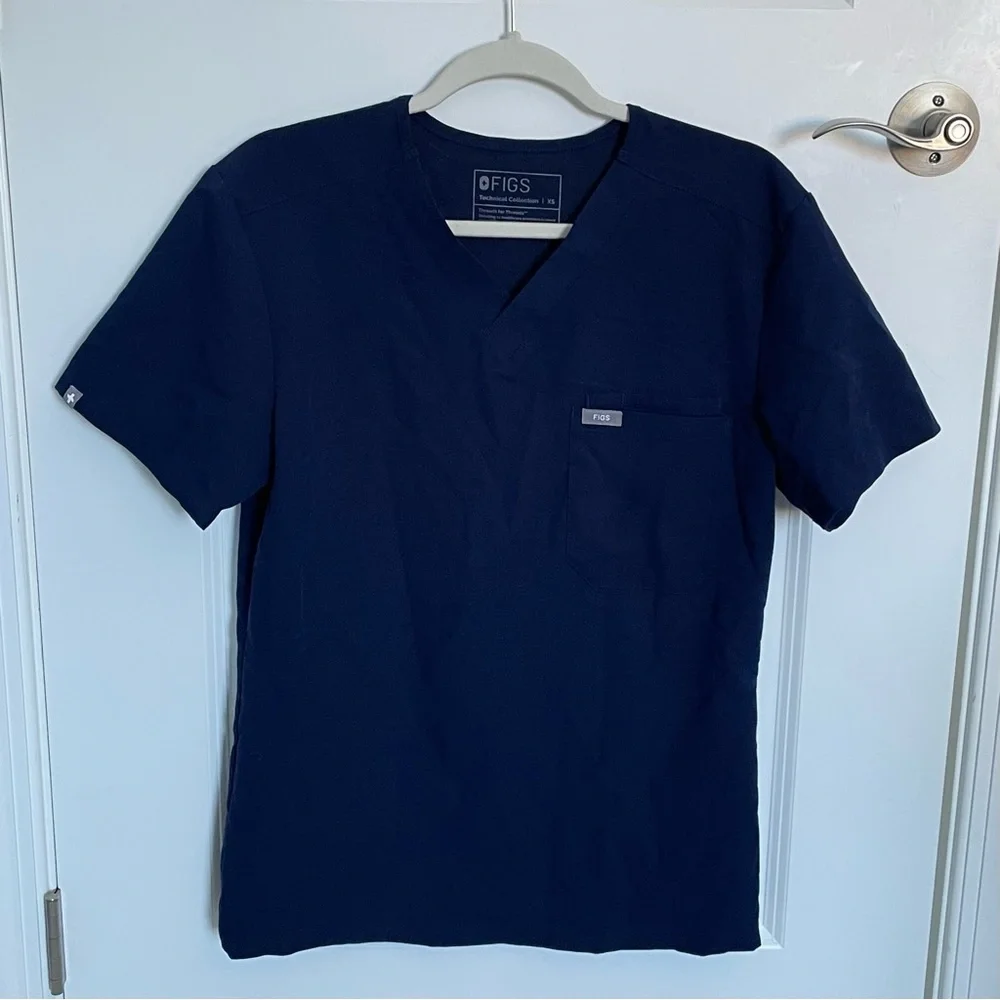 FIGS Navy Blue Scrub Top Size XS 54156
